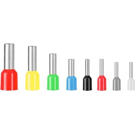 Lot de 1200 Connecteurs Électriques Isolés à Sertir pour Cosses E avec Boîte de Rangement Organiseur
