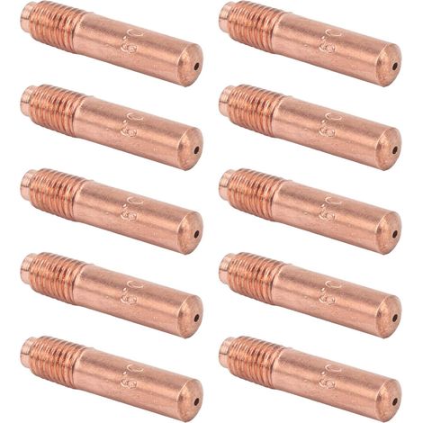 Kupferleitende Düsen für MIG-Schweißen, 0,9 mm, kleine Spitzen, glatte Oberfläche, 10 Düsen, Schweißzubehör, 10 Stück (1/5)