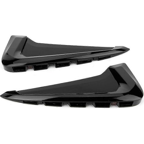 Lot de 2 garnitures décoratives noires pour grilles d'aération latérales, accessoires auto compatibles avec X5 F15 2014-2018 (1/4)