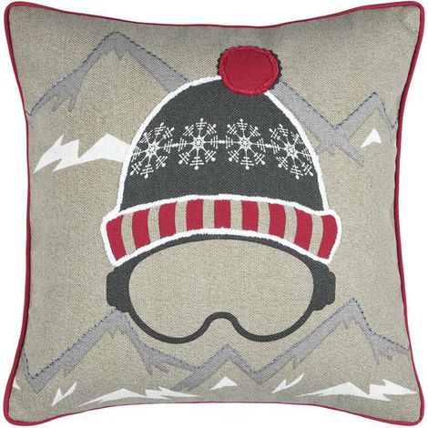 Almohada DWAYNE 40x40 sombrero gafas montañas