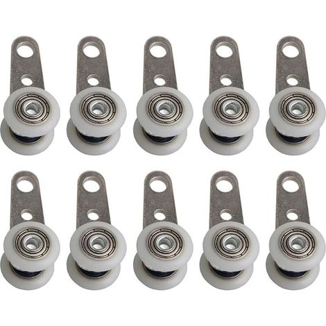 10 porte coulissante suspendue roulement de roue porte pliante suspendue longueur de roue 45 diamètre de roue 19 MM adapté à un usage domestique (1/5)