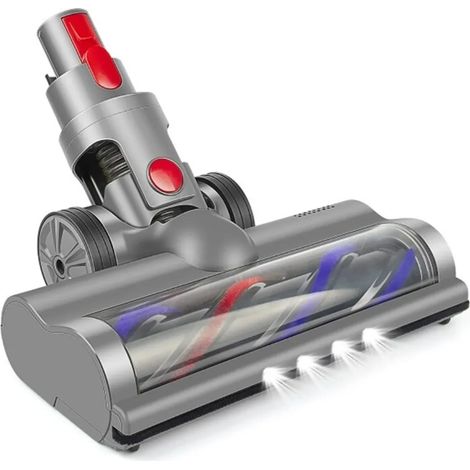 Brosse motorisée pour aspirateurs Dyson V7 V8 V10 V11, entraînement direct, 4 lampes frontales, sols durs, tapis à poils courts (1/5)
