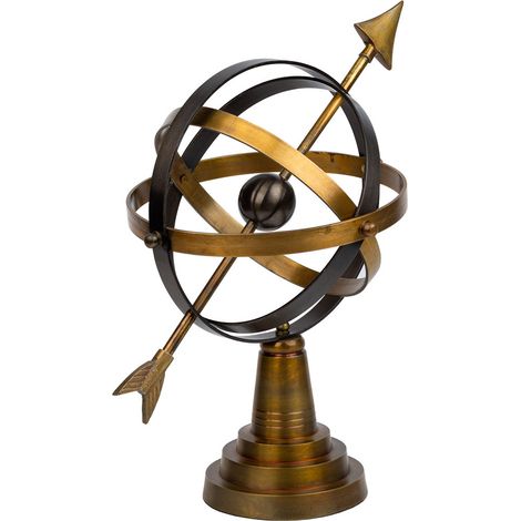 Esfera astrologica dorada d25x35h cm
