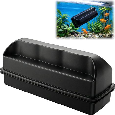 Aimant Aquarium Nettoyage, Nettoyeur Vitre Aquarium Forte Outil de Nettoyage Nagnétique Aimant à Algues, Eponge Vitre pour Le Nettoyage du Verre D'une Épaisseur de ≤10 mm (1/5)