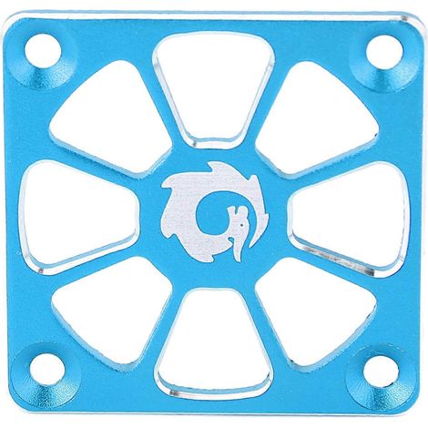 Cache de ventilateur de refroidissement RC 1,57 po de large en alliage d'aluminium, installation facile, pour réparation et remplacement, bleu