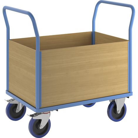 eurokraft pro, Chariot plate-forme avec panneaux en bois,