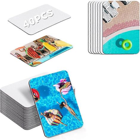 40 aimants de sublimation vierges de 8,9 x 5,8 cm pour réfrigérateur, décoration de cuisine (1/5)