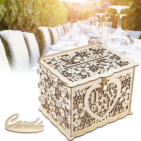 Hochzeitskartenbox mit Schlüsseln, DIY-Geldgeschenkbox für Geburtstagsfeier (1/5)