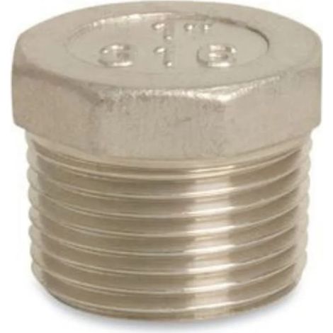Raccord fileté en acier inoxydable Bouchon 3/4" AG 10bar