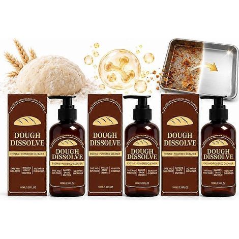 3 piècesNettoyant enzymatique pour pâtes 100 ml, non toxique, élimine les résidus de cuisson, dissout les pâtes et l'amidon collés dans les bols à pâtisserie et les paniers de fermentation. (1/5)