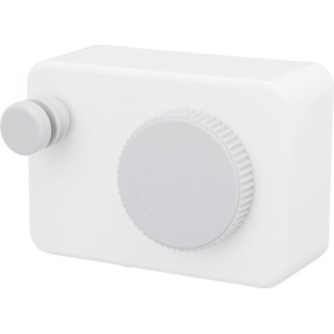 Étendoir à linge robuste et rétractable, gain de place, en ABS et acier inoxydable, blanc, idéal pour balcons, cours et hôtels.