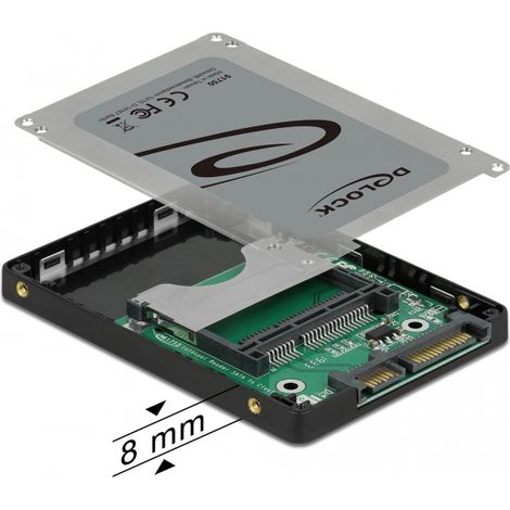 Delock Lector de tarjetas de 2.5 SATA para tarjetas de memoria CFast