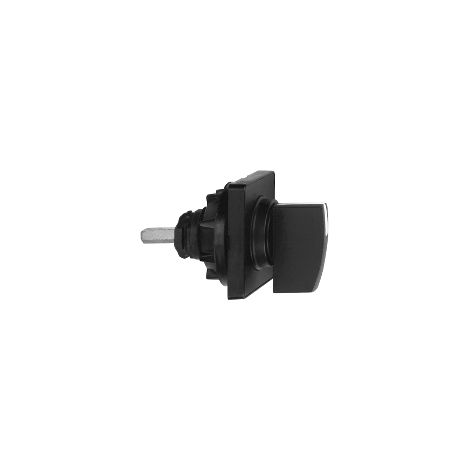 Testa commutatore 45 x 45mm - nera - leva nera - 2 - 0 - 1 - KAC1H48