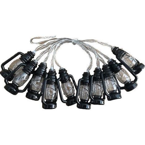 1 guirlande lumineuse LED à pétrole pour décoration d'Halloween