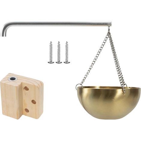 Bol de sauna rond en acier inoxydable de 12 cm pour huiles essentielles, sel, cristaux (1/5)