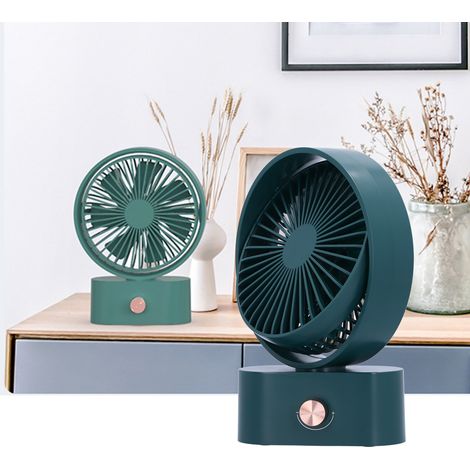 Tragbarer elektrischer Ventilator mit 270° oszillierendem Kopf, 10 Geschwindigkeitsstufen, USB-Ladefunktion, ideal für Zuhause (umweltfreundlich). (1/5)