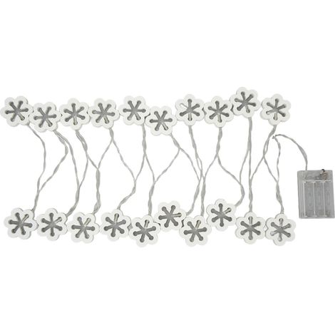lumineuse LED blanche de 3 mètres 20 LED à lumière chaude (1/3)