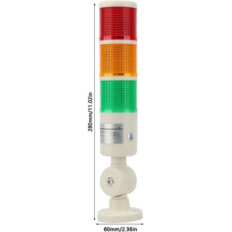 BEM-X-50-3T-D Mehrschichtige LED-Dreifarben-Alarmanzeige, Dauerbeleuchtung, 24 V DC (1/5)