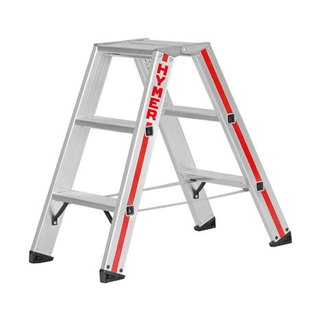 Scaletta doppia 2x4 gradini - Altezza mass. di lavoro 2,4m - 6024/2x4 (1/4)