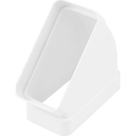 Coude rectangulaire horizontal 45º - 75x150mm, GONAL