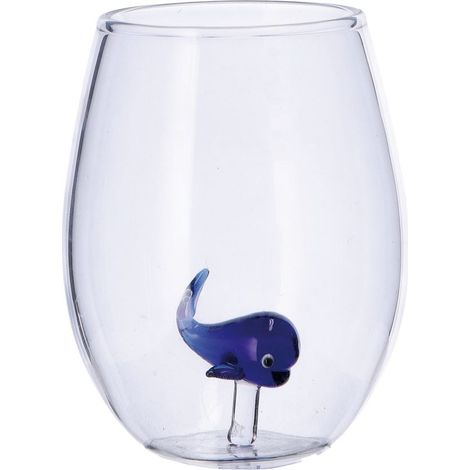 Regalo Italiano Bicchiere Vetro Decoro Ass. 50 Cl Multicolor 1 Pz