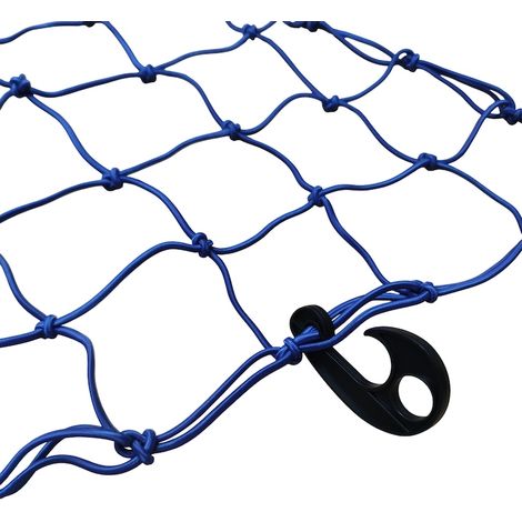 Rete con 12 ganci per organizzare il bagagliaio e fissare i bagagli, 120 cm x 80 cm, per auto, rimorchio, furgone e uso domestico. (1/5)