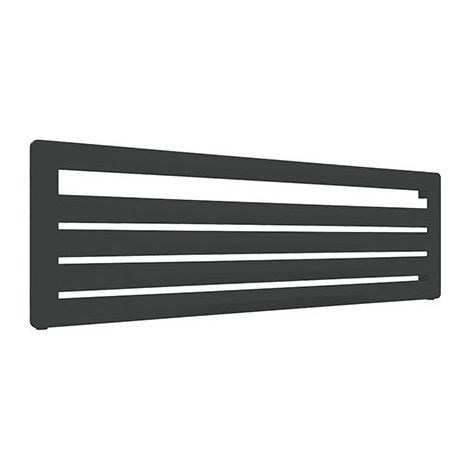 Scaldasalviette ad acqua calda nero 370mm di altezza e 900mm di larghezza -  Watt - AER370/900HGYPN