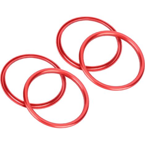 4 anneaux décoratifs en aluminium pour bouches d'aération auto, adaptation Audi A1, garniture de ventilation intérieure (1/3)