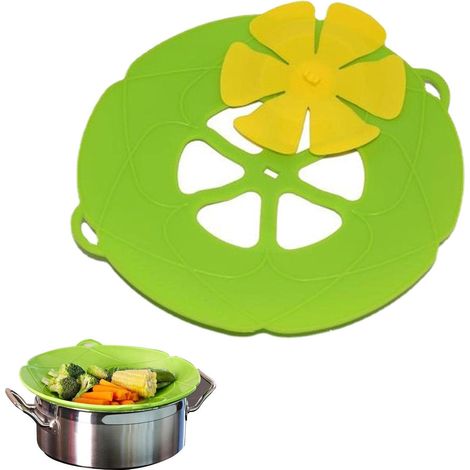 Housse Anti-débordement en Silicone, Couvercle Anti-débordement, Cuisine à Haute température pour Couvercle Casserole pour la Cuisson (1/5)