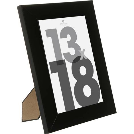 Fotorahmen Lise - Holz und Glas - schwarz - 13x18 cm