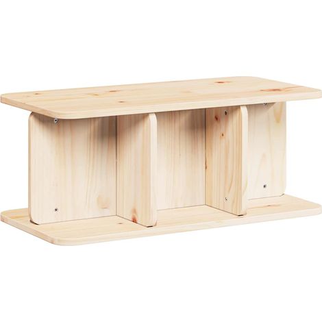 Maison Exclusive - Couchtisch Natur 80 x 39,5 x 33,5 cm Massivhol