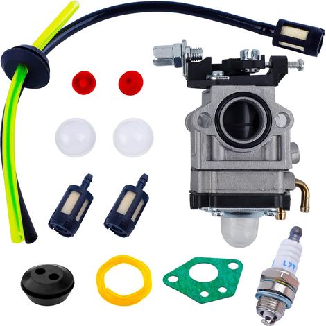 Kit de pour débroussailleuse, kit de 12 accessoires de comprenant , bougie d'allumage, tuyau d'huile, filtre à carburant et plus encore, kit de (1/5)