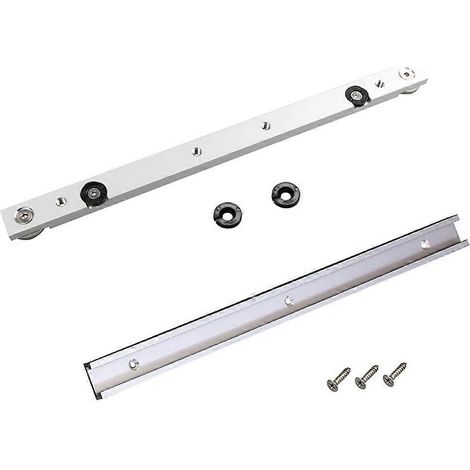 jeu de rails en T en alliage d'aluminium, rail de guidage d'onglet et barre de guidage pour scie circulaire, outil de menuiserie de bricolage (1/5)