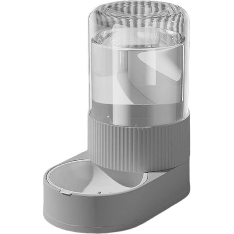 Automatisk husdjursmatare 2.4L Hundmatsmatare 2.6L Vattendispenser Reseautomatisk Katatarskål for Små Grey (1/5)