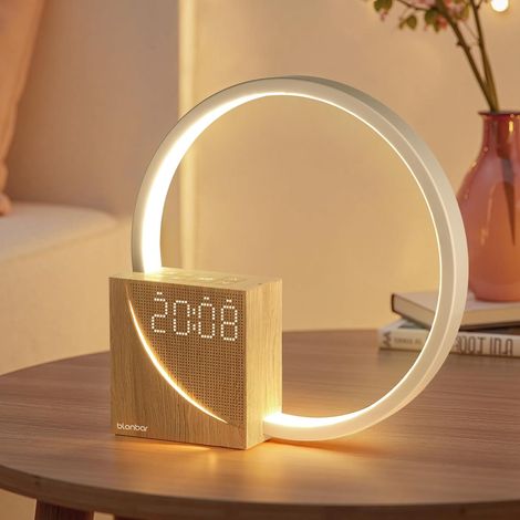APEX Lampe De Chevet 10w Avec Fonction De Charge Usb, Réveil Lumière Touch Control Variable Lampe De Table Aide Au Sommeil Bébés & Adulte (1/5)