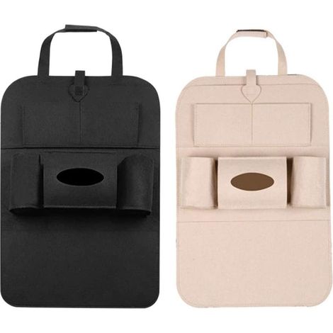 Organisateur automobile de 2 chambres, organisateur de stockage des sièges d'auto, protection contre les sièges arrière, pour de longues voyages et une famille (1/5)