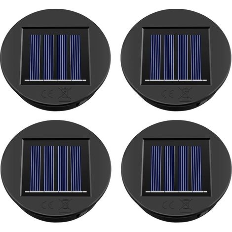Luces solares de repuesto HELESIN con bombillas LED, 4 faroles solares exteriores de 8 cm, repuesto impermeable, repuesto de alta calidad para faroles colgantes de jardín. (1/5)