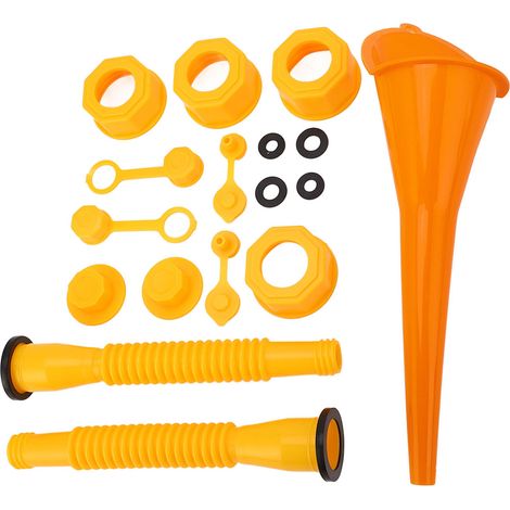 Kit de remplacement de bec verseur pour jerricane, bouchon de buse avec entonnoir pour bidon d'essence plastique (1/5)