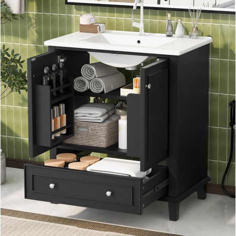 Mobile bagno con lavabo integrato MDF 73x45x87 cm OKMYHOME (1/5)