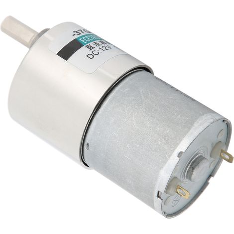 12-V-Gleichstrom-Getriebemotor XD-37GB3530, niedrige Drehzahl, hohes Drehmoment, Permanentmagnet, 20 U/min, mit Halterung und Regler (1/5)