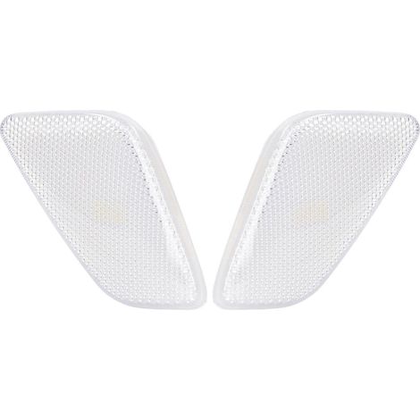 Lot de 2 feux de position latéraux avant blancs de remplacement pour Jeep Wrangler 1997-2006 (1/5)