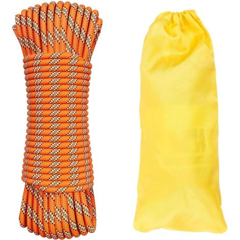 30 m Corde d'escalade 10mm pour Escalade Sauvetage Lutte Contre Les Incendies Camping Activités extérieures Corde Statique (1/5)