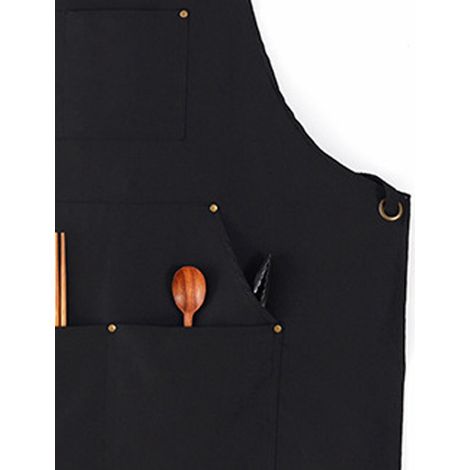 Tablier de barbecue ajustable et imperméable avec plusieurs poches, tablier de cuisine (1/5)