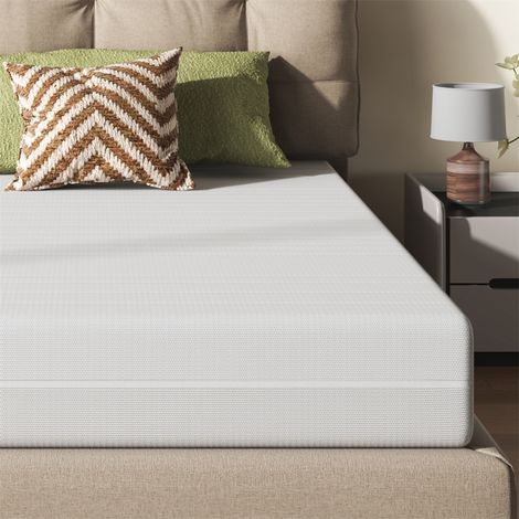 Matelas 90x200cm - Hauteur 20cm - Matelas ergonomique en mousse à froid avec housse 3D respirante - Fermeté Moyenne (1/5)