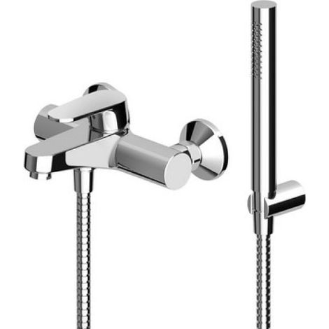 MONOCOMANDO VASCA-DOCCIA ESTERNO C/ACCESSORI SERIE SUN Cromo
