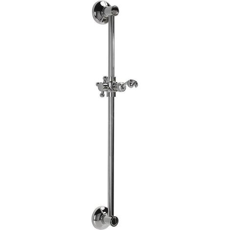 Sapho Antea - Barre de douche avec support, 570 mm, chrome SAL0031 (1/5)