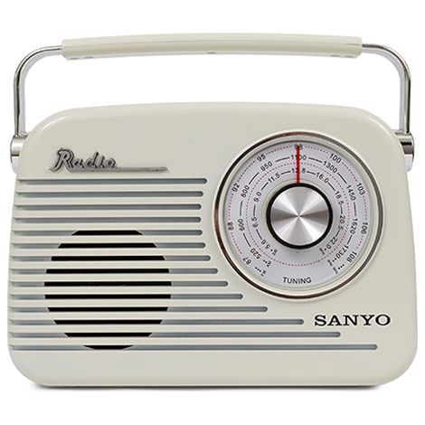 RADIO RETRO BLUETOOTH CREMA SANYO