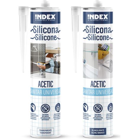 SI-UNS - SILICONA ACETIC SANITAR UNIVERSAL 280-TRANSP ( 12 u.)