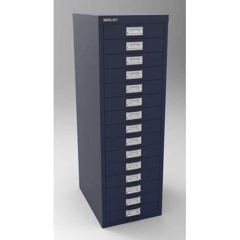 15 Drawer A4 Filing Cabinet - Prussian