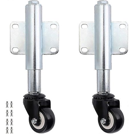 Roulette de portail coulissante 6 cm, roulette de suspension extensible pour portail, support de portail pour portail en bois, clôture de jardin, capacité de charge 50 kg (1/5)